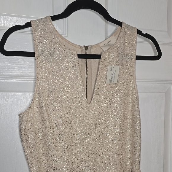 Everly Womens Small S Cream Fit and Flare Mini Dress - Picture 3 of 8